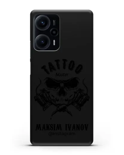 Чехол для тату-мастера с именем, фамилией силиконовый для Xiaomi Poco F5