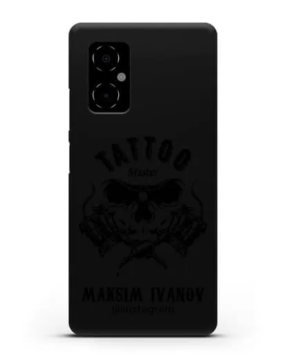 Чехол для тату-мастера с именем, фамилией силиконовый для Xiaomi Poco M4 5G