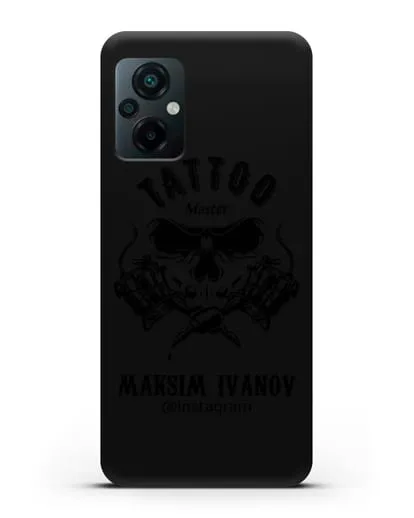 Чехол для тату-мастера с именем, фамилией силиконовый для Xiaomi Poco M5