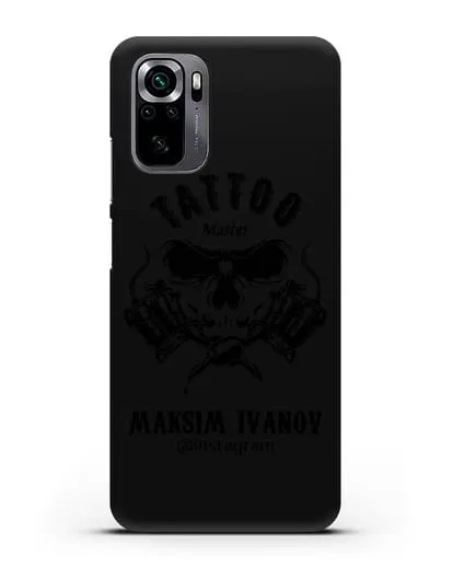 Чехол для тату-мастера с именем, фамилией силиконовый для Xiaomi Poco M5s