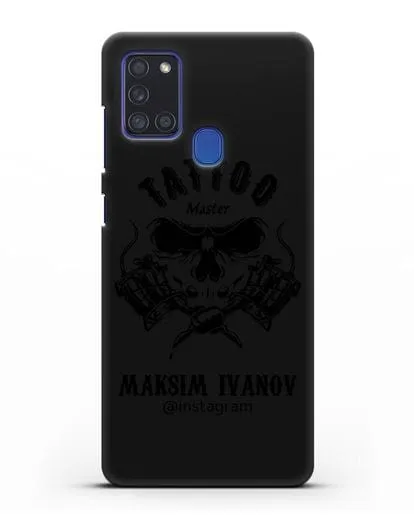 Чехол для тату-мастера с именем, фамилией силиконовый для Samsung Galaxy A21s [SM-A217F]