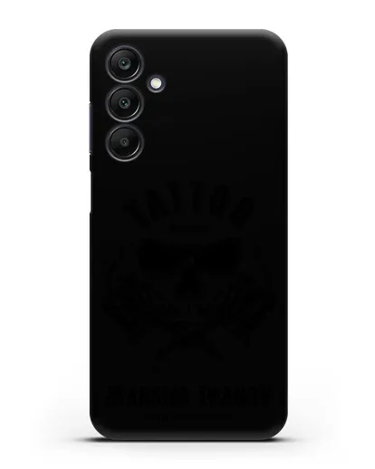 Чехол для тату-мастера с именем, фамилией силиконовый для Samsung Galaxy A25 [SM-A256]