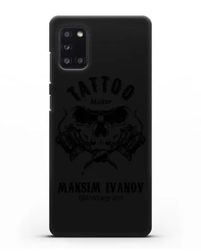Чехол для тату-мастера с именем, фамилией силиконовый для Samsung Galaxy A31 [SM-A315F]