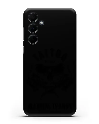 Чехол для тату-мастера с именем, фамилией силиконовый для Samsung Galaxy A35 [SM-A356]