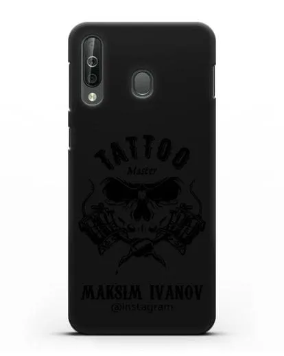 Чехол для тату-мастера с именем, фамилией силиконовый для Samsung Galaxy A40s [SM-A507FN]