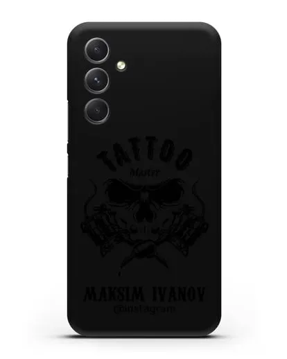 Чехол для тату-мастера с именем, фамилией силиконовый для Samsung Galaxy A54 [SM-A536]