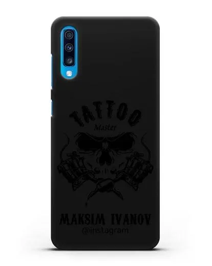 Чехол для тату-мастера с именем, фамилией силиконовый для Samsung Galaxy A70 [SM-A705F]