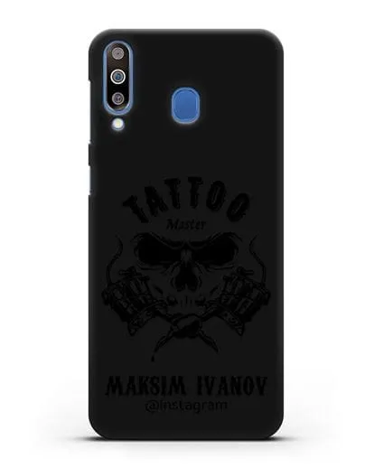 Чехол для тату-мастера с именем, фамилией силиконовый для Samsung Galaxy M30 [SM-M305F]