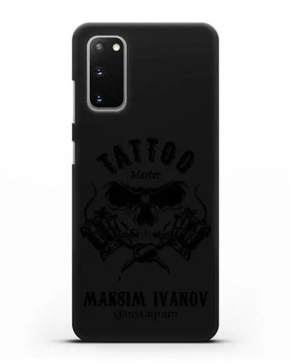 Чехол для тату-мастера с именем, фамилией силиконовый для Samsung Galaxy S20 [SM-G980F]