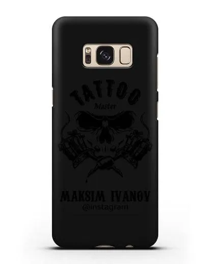 Чехол для тату-мастера с именем, фамилией силиконовый для Samsung Galaxy S8 Plus [SM-G955F]