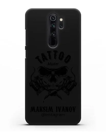 Чехол для тату-мастера с именем, фамилией силиконовый для Xiaomi Redmi Note 8 Pro