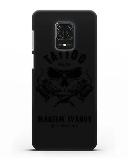 Чехол для тату-мастера с именем, фамилией силиконовый для Xiaomi Redmi Note 9S