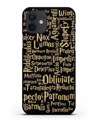 Чехол с заклинаниями из Гарри Поттера силиконовый для iPhone 12