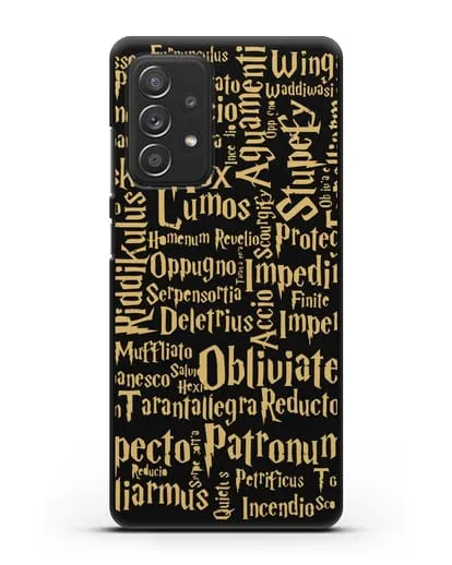 Чехол с заклинаниями из Гарри Поттера силиконовый для Samsung Galaxy A53