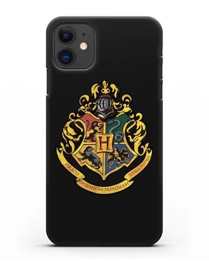 Чехол с гербом школы чародейства и волшебства Хогвартс силиконовый для iPhone 11