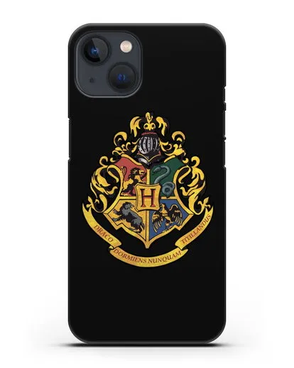 Чехол с гербом школы чародейства и волшебства Хогвартс силиконовый для iPhone 13 Mini