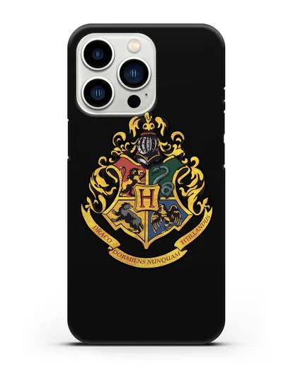 Чехол с гербом школы чародейства и волшебства Хогвартс силиконовый для iPhone 13 Pro