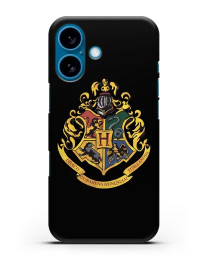 Чехол с гербом школы чародейства и волшебства Хогвартс силиконовый для iPhone 16