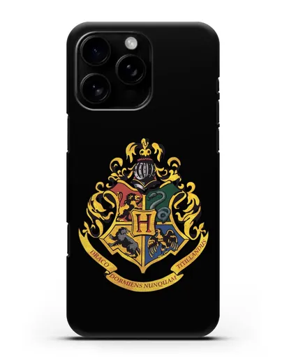 Чехол с гербом школы чародейства и волшебства Хогвартс силиконовый для iPhone 16 Pro Max