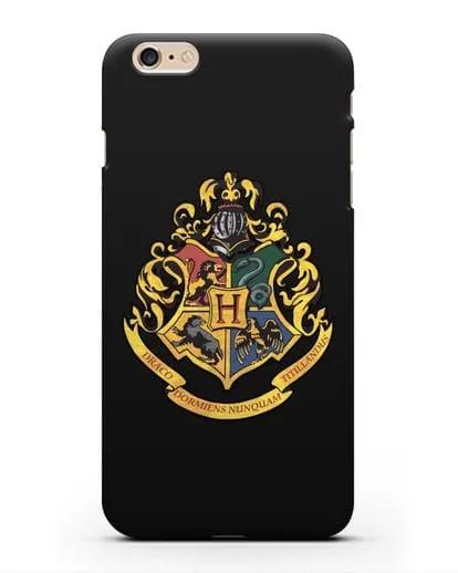 Чехол с гербом школы чародейства и волшебства Хогвартс силиконовый для iPhone 6s Plus