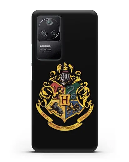Чехол с гербом школы чародейства и волшебства Хогвартс силиконовый для Xiaomi Poco F4