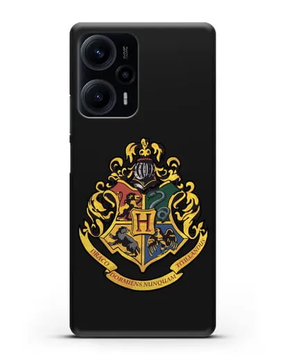 Чехол с гербом школы чародейства и волшебства Хогвартс силиконовый для Xiaomi Poco F5