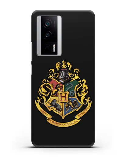 Чехол с гербом школы чародейства и волшебства Хогвартс силиконовый для Xiaomi Poco F5 Pro