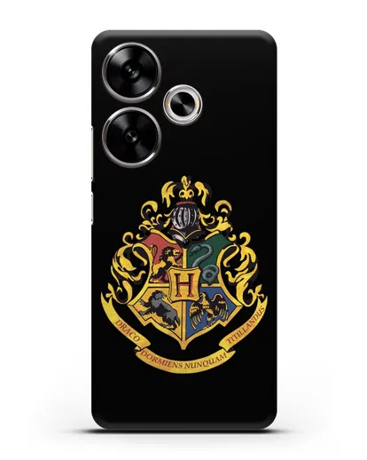 Чехол с гербом школы чародейства и волшебства Хогвартс силиконовый для Xiaomi Poco F6