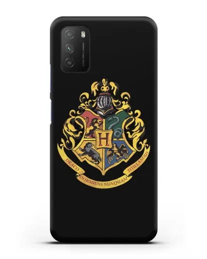 Чехол с гербом школы чародейства и волшебства Хогвартс силиконовый для Xiaomi Poco M3