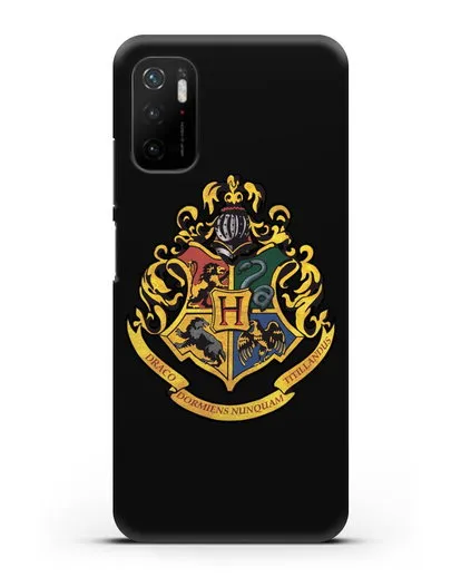 Чехол с гербом школы чародейства и волшебства Хогвартс силиконовый для Xiaomi Poco M3 Pro