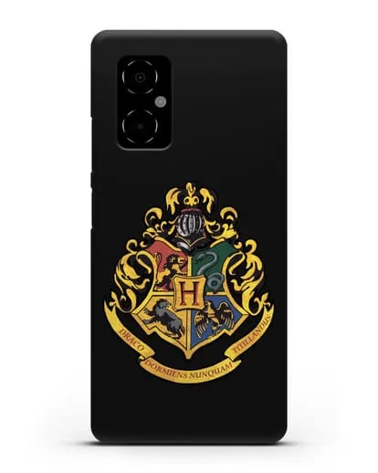 Чехол с гербом школы чародейства и волшебства Хогвартс силиконовый для Xiaomi Poco M4 5G