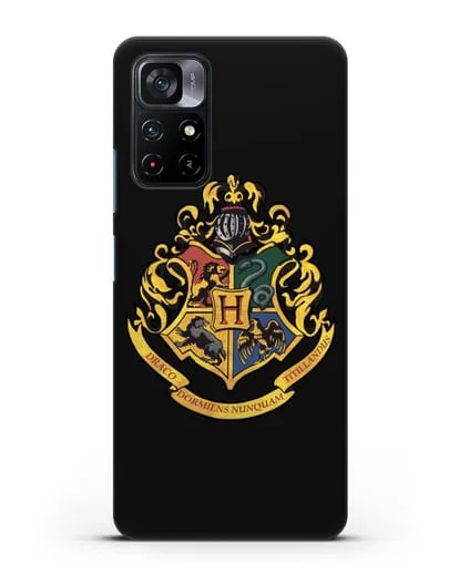 Чехол с гербом школы чародейства и волшебства Хогвартс силиконовый для Xiaomi Poco M4 Pro 5G
