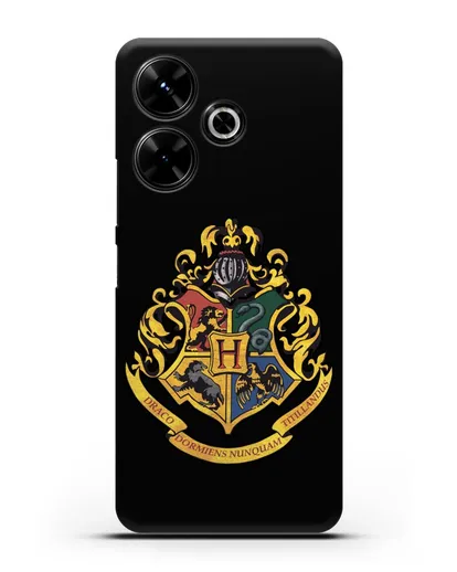 Чехол с гербом школы чародейства и волшебства Хогвартс силиконовый для Xiaomi Poco M6