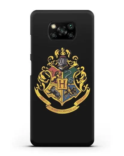 Чехол с гербом школы чародейства и волшебства Хогвартс силиконовый для Xiaomi Poco X3