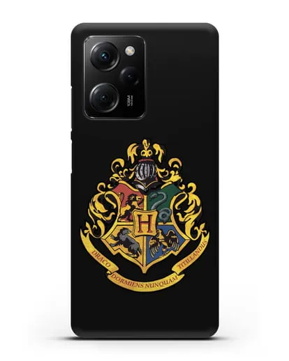 Чехол с гербом школы чародейства и волшебства Хогвартс силиконовый для Xiaomi Poco X5 Pro