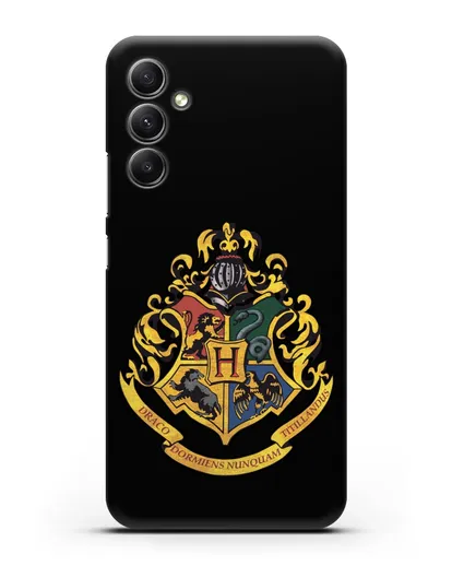 Чехол с гербом школы чародейства и волшебства Хогвартс силиконовый для Samsung Galaxy A34 [SM-A346]