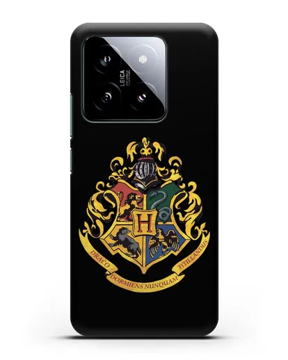 Чехол с гербом школы чародейства и волшебства Хогвартс силиконовый для Xiaomi 14