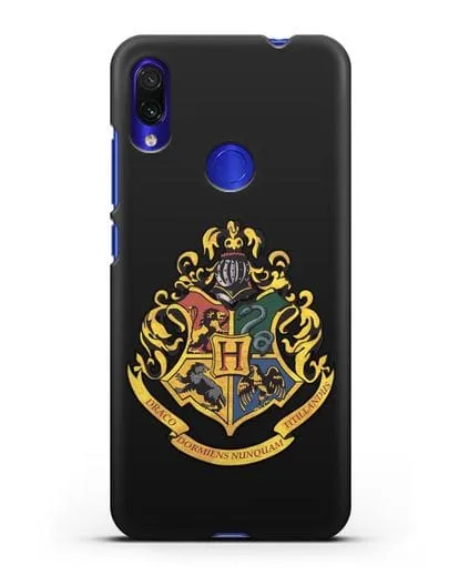 Чехол с гербом школы чародейства и волшебства Хогвартс силиконовый для Xiaomi Redmi Note 7