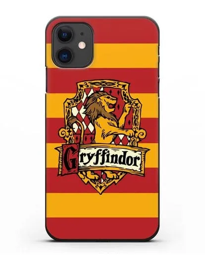 Чехол с гербом факультета Гриффиндор силиконовый для iPhone 11
