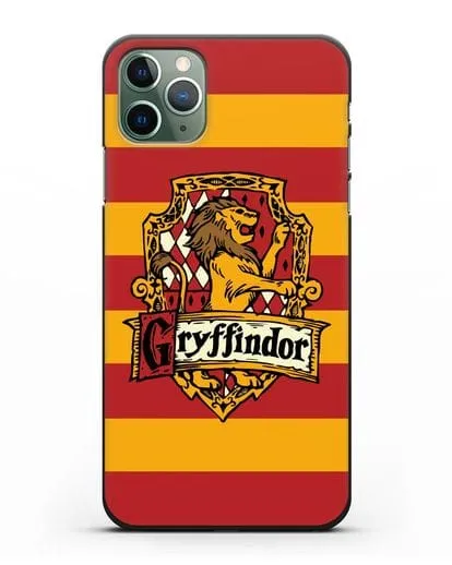 Чехол с гербом факультета Гриффиндор силиконовый для iPhone 11 Pro