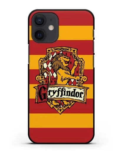 Чехол с гербом факультета Гриффиндор силиконовый для iPhone 12 mini