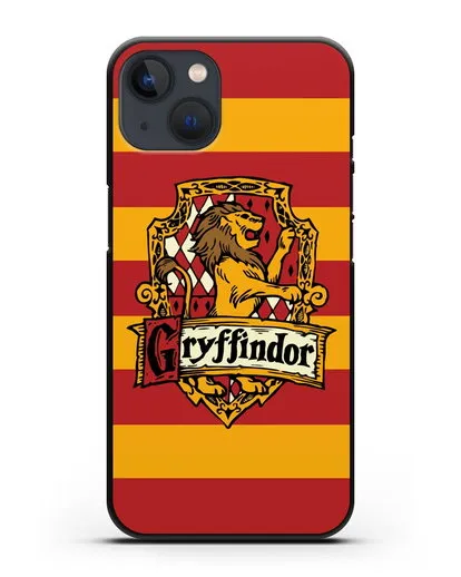 Чехол с гербом факультета Гриффиндор силиконовый для iPhone 13