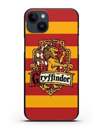 Чехол с гербом факультета Гриффиндор силиконовый для iPhone 14 Plus