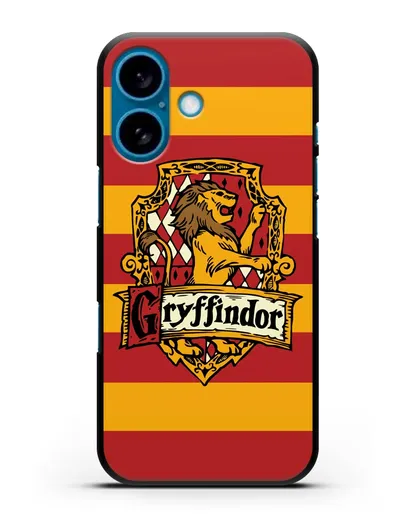Чехол с гербом факультета Гриффиндор силиконовый для iPhone 16
