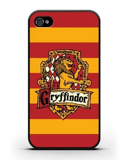 Чехол с гербом факультета Гриффиндор силиконовый для iPhone 4/4s