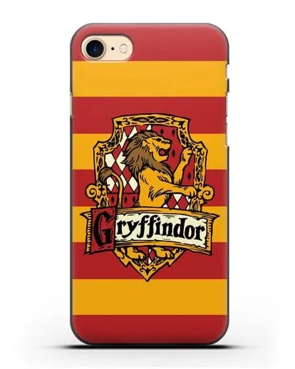 Чехол с гербом факультета Гриффиндор силиконовый для iPhone 8