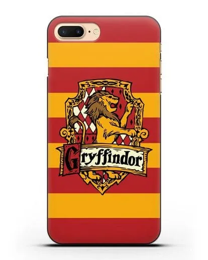 Чехол с гербом факультета Гриффиндор силиконовый для iPhone 8 Plus