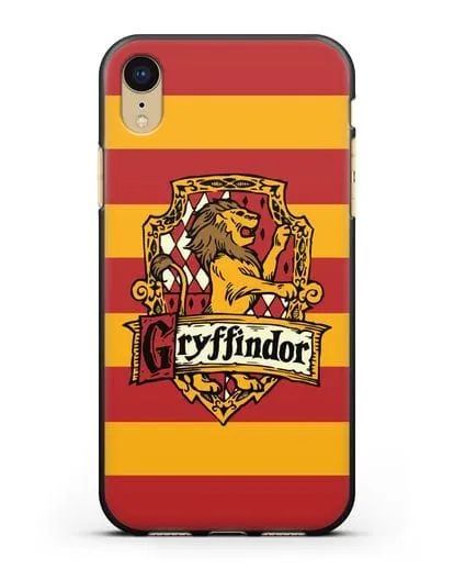 Чехол с гербом факультета Гриффиндор силиконовый для iPhone XR