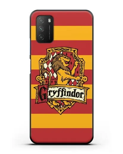 Чехол с гербом факультета Гриффиндор силиконовый для Xiaomi Poco M3