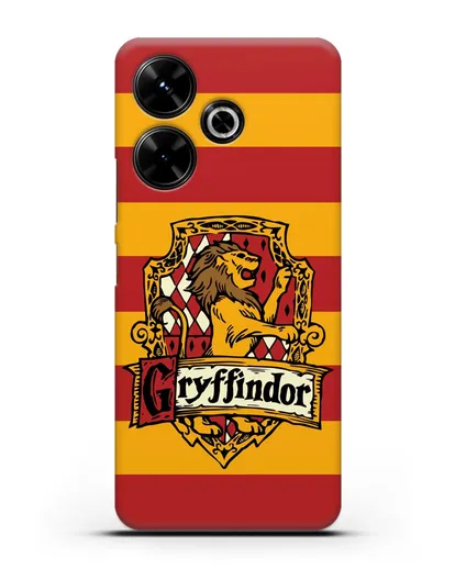Чехол с гербом факультета Гриффиндор силиконовый для Xiaomi Poco M6